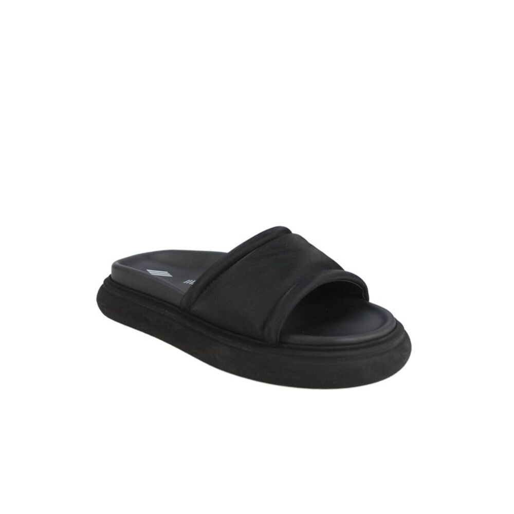 The Attico Womens Noah Platform Padded Slide On Sandals Black Size 38 8